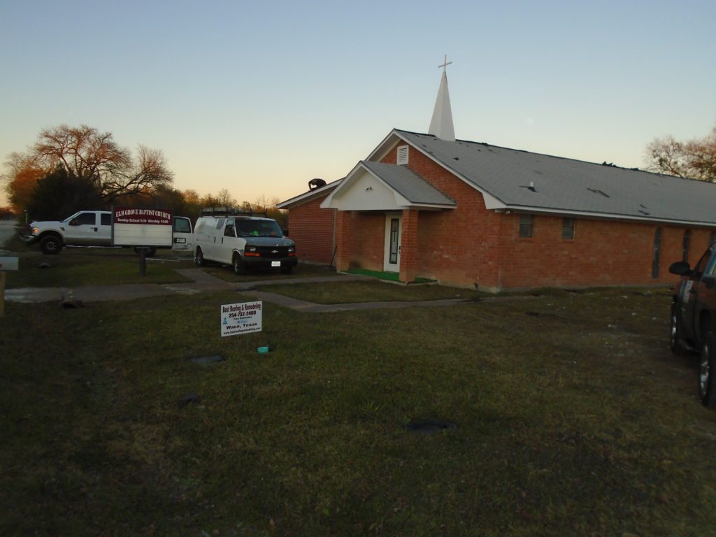 Best Roofing & Remodeling Waco - Elm Grove Baptist Church Roof Project 4