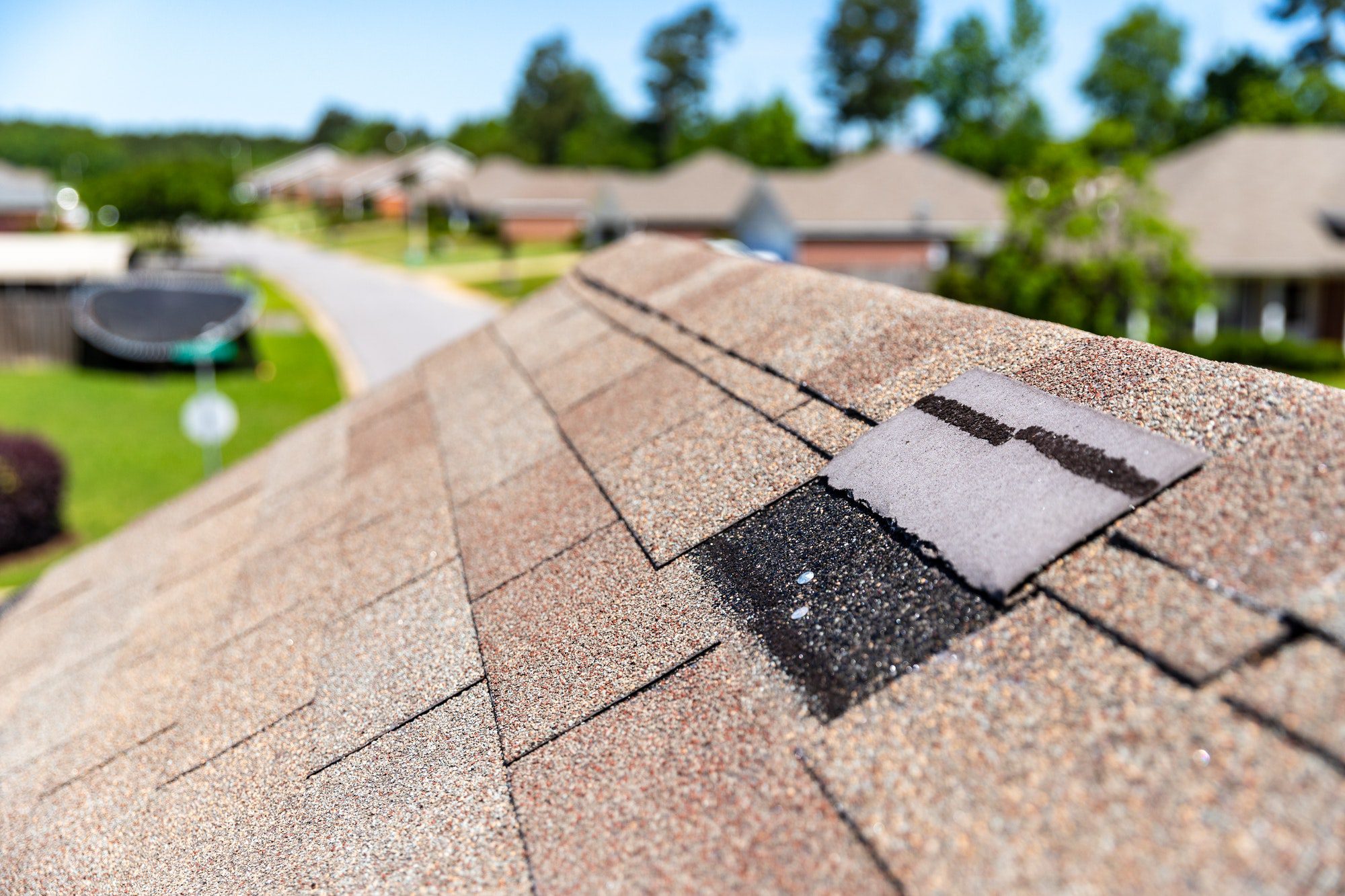 waco Roof shingles damage from storm