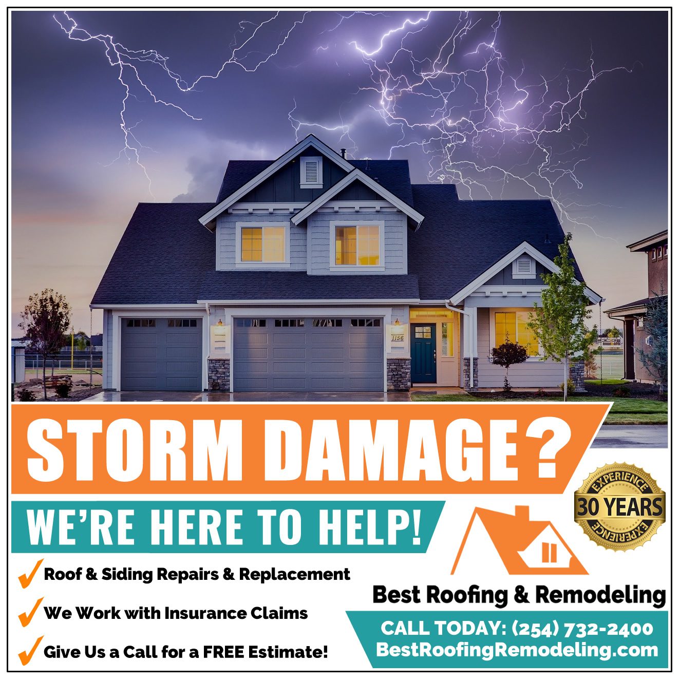 Waco & Central Texas Roof Storm Damage Repair & Replacement